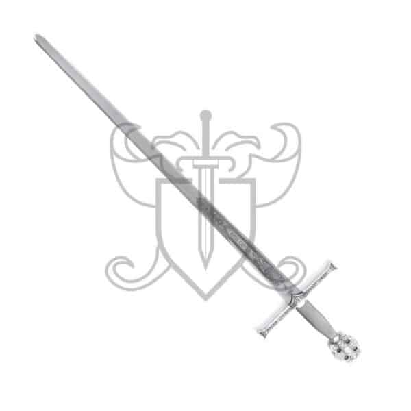 Espada Reyes Católicos Plateada (103cm)