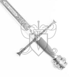 Espada Reyes Católicos cadete plateada
