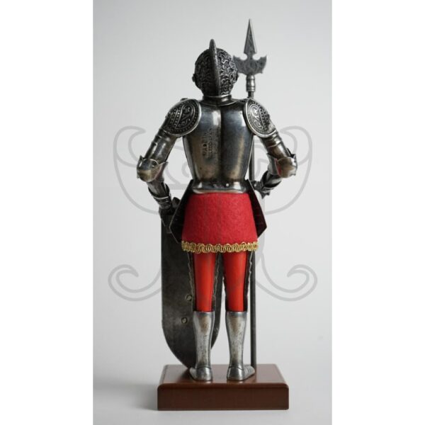 Armadura medieval mini con el escudo en acero