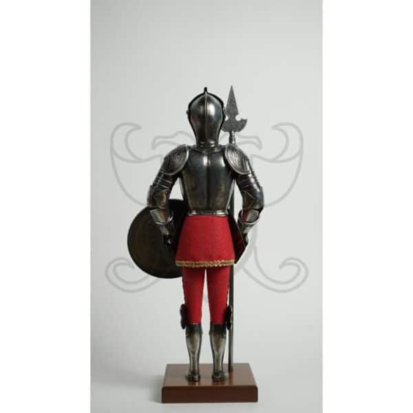 Armadura mini caballero medieval con armadura y rodela