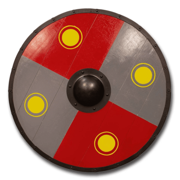 Escudo Vikingo de combate tricolor