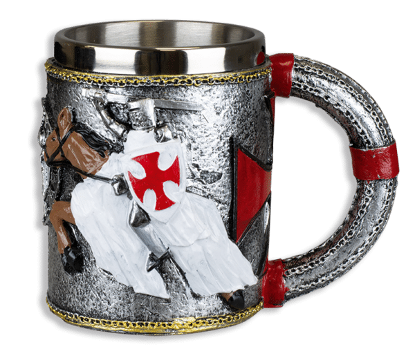 Taza o Jarra Medieval de Caballero Templario