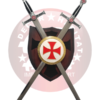Escudo, Panoplia Templaria con Espadas - Imagen 2